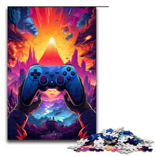 Puzzle für Erwachsene 1000 Teile Gamepad Landschaftspuzzle Geburtstagsgeschenk für Teenager ab 14 Jahren 1000 Teile (75 x 50 cm) von ouynngjing