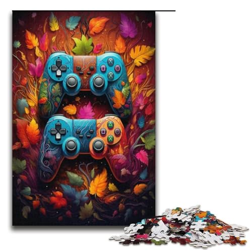 Puzzle für Erwachsene 1000 Teile Gamepad Pflanzen Puzzles Spiel Spielzeug Lustig 1000 PCS (38x26cm) von ouynngjing