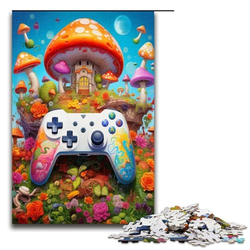 Puzzle für Erwachsene 1000 Teile Gamepad Pilz Puzzle Lernspiele für Zuhause DIY Spielzeug tolles Geschenk für Spiele 1000 Teile (75 x 50 cm) von ouynngjing