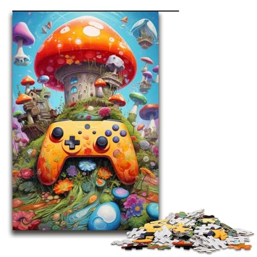 Puzzle für Erwachsene 1000 Teile Gamepad Pilz Puzzles Spiel Spielzeug Lustige 1000 PCS von ouynngjing