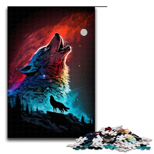 Puzzle für Erwachsene 1000 Teile Ghost Wolf Puzzles Spiel Spielzeug Lustige 1000 PCS von ouynngjing