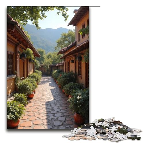 Puzzle für Erwachsene 1000 Teile Granatapfeldorf Puzzlespiel lustiges Spielzeug 1000 Teile (75 x 50 cm) von ouynngjing