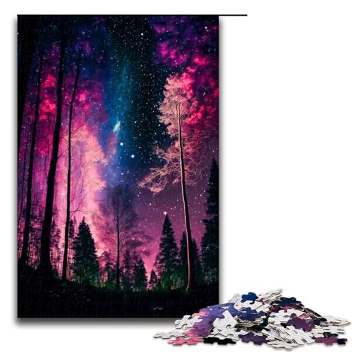 Puzzle für Erwachsene 1000 Teile Grün Rosa Bäume Holzpuzzle für Kinder Lernspiel 1000 PCS Puzzle für Erwachsene 1000 Teile Grün Rosa Bäume Holzpuzzle für Kinder Lernspiel 1000 PCS von ouynngjing