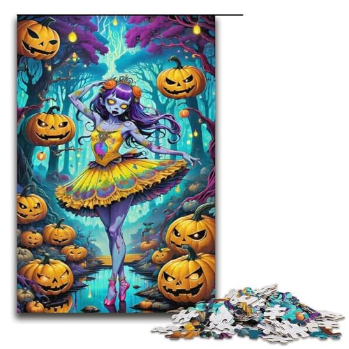 Puzzle für Erwachsene 1000 Teile Halloween Ballett Heimdekoration Puzzle Spielzeug Geschenk für die ganze Familie 1000 Teile (38 x 26 cm) von ouynngjing