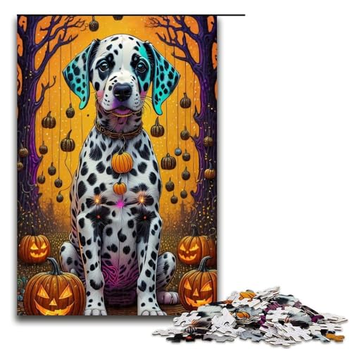 Puzzle für Erwachsene 1000 Teile Halloween Dog3 Heimdekoration Puzzle Spielzeug Deal Als Geschenk für die ganze Familie 1000 PCS von ouynngjing