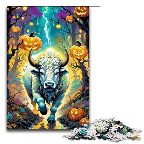 Puzzle für Erwachsene 1000 Teile Halloween Kuh Holzpuzzle 1000 PCS Puzzle für Erwachsene 1000 Teile Halloween Kuh Holzpuzzle 1000 PCS von ouynngjing