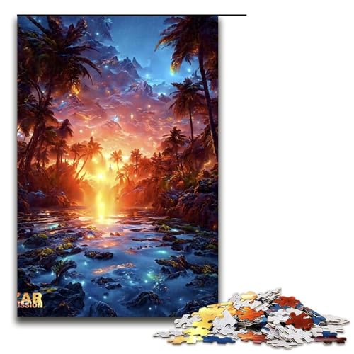 Puzzle für Erwachsene 1000 Teile Hawaii Morning Holzpuzzle 1000 Teile (75 x 50 cm) von ouynngjing