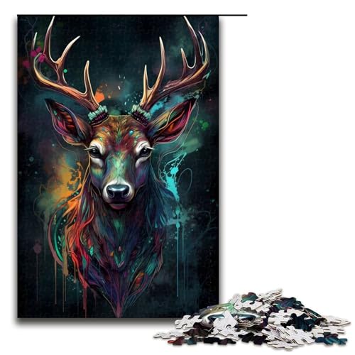 Puzzle für Erwachsene 1000 Teile Hirsch Supernaturalismus Puzzles Spiel Spielzeug Lustige 1000 PCS von ouynngjing