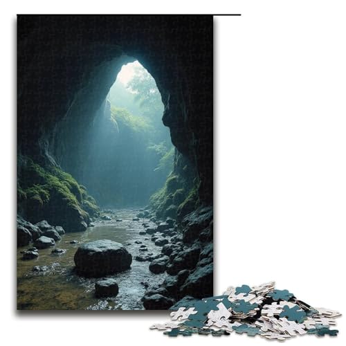 Puzzle für Erwachsene 1000 Teile Höhle und seltsamer Stein Puzzlespiel lustiges Spielzeug 1000 Teile (75 x 50 cm) von ouynngjing
