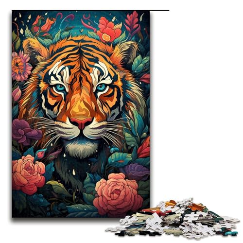 Puzzle für Erwachsene 1000 Teile Huahu Bunte psychedelische Puzzles Spiele Spielzeug Geschenk Geeignet für DesktopDekoration 1000 PCS (75x50cm) von ouynngjing