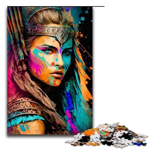 Puzzle für Erwachsene 1000 Teile Indische Prinzessin Puzzles Spiel Spielzeug Lustige 1000 PCS von ouynngjing