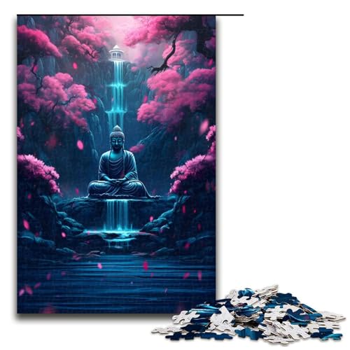 Puzzle für Erwachsene 1000 Teile Japanischer Buddha-Wasserfall Puzzlespiel Spielzeug Lustiges 1000 PCS Puzzle für Erwachsene 1000 Teile Japanischer Buddha-Wasserfall Puzzlespiel Spielzeug Lustiges 1000 PCS von ouynngjing