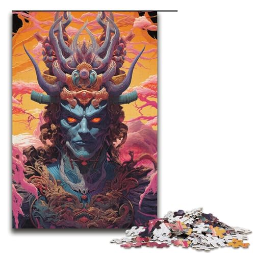 Puzzle für Erwachsene 1000 Teile Japanisches SakuraSamuraiPuzzle Lernspiele für Zuhause DIYSpielzeug tolles Geschenk für Spiele 1000 Teile (38 x 26 cm) von ouynngjing
