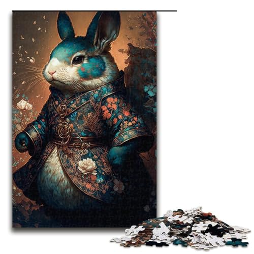 Puzzle für Erwachsene 1000 Teile Kaninchen Heimdekoration Puzzle Spielzeug Geschenk für die ganze Familie 1000 Teile (75 x 50 cm) von ouynngjing