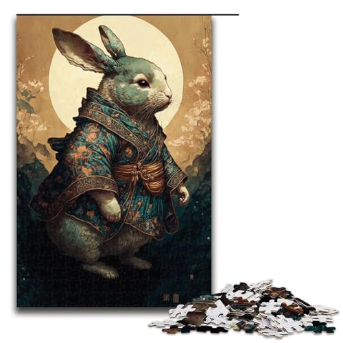 Puzzle für Erwachsene 1000 Teile Kaninchen Holzpuzzle für Kinder Lernspiel 1000 PCS von ouynngjing