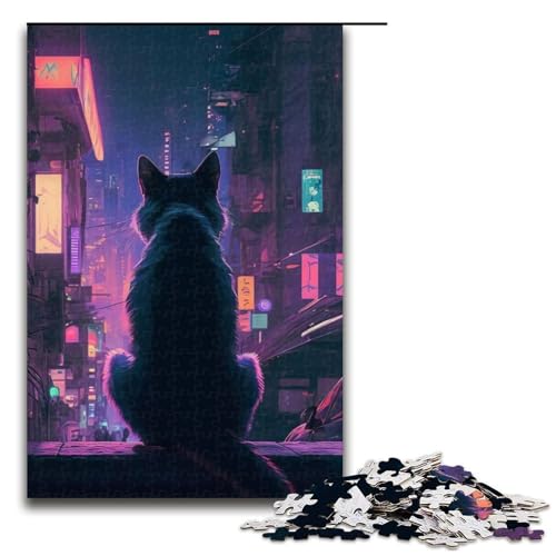 Puzzle für Erwachsene 1000 Teile Katzenfamilie Holzpuzzle Lernspiel Herausforderungsspielzeug 1000 PCS Puzzle für Erwachsene 1000 Teile Katzenfamilie Holzpuzzle Lernspiel Herausforderungsspielzeug 1000 PCS von ouynngjing
