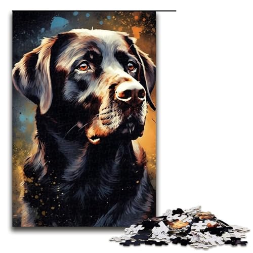 Puzzle für Erwachsene 1000 Teile Labrador Dog Puzzles Spiel Spielzeug Lustige 1000 PCS von ouynngjing