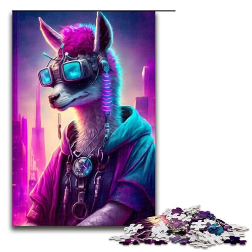 Puzzle für Erwachsene 1000 Teile Lama Niedliche Puzzles Spiel Spielzeug Lustig 1000 PCS von ouynngjing