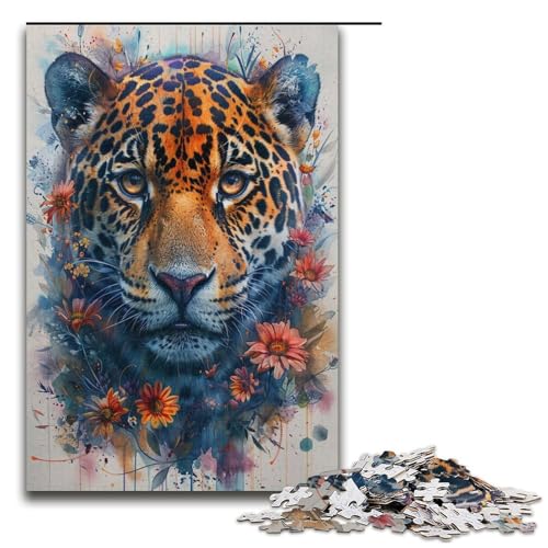 Puzzle für Erwachsene 1000 Teile LeopardenPuzzle Lernspiele für Zuhause DIYSpielzeug tolles Geschenk für Spiele 1000 Teile (38 x 26 cm) von ouynngjing