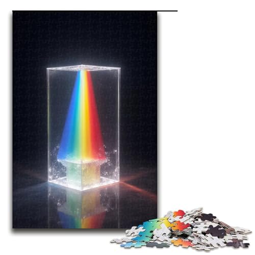 Puzzle für Erwachsene 1000 Teile Lichtprisma Puzzle Spiele Spielzeug Geschenk geeignet für die Schreibtischdekoration 1000 Teile (75 x 50 cm) von ouynngjing