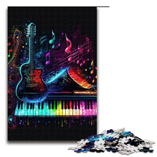 Puzzle für Erwachsene 1000 Teile Live-Musik Neon Puzzles Spiel Spielzeug Lustige 1000 PCS von ouynngjing