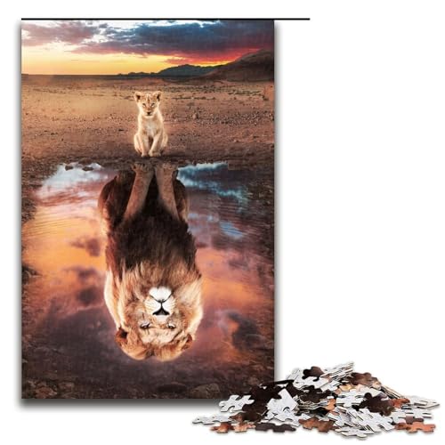 Puzzle für Erwachsene 1000 Teile Löwe Tierkönig Familie Holzpuzzle Lernspiel Herausforderung Spielzeug 1000 PCS Puzzle für Erwachsene 1000 Teile Löwe Tierkönig Familie Holzpuzzle Lernspiel Herausforderung Spielzeug 1000 PCS von ouynngjing