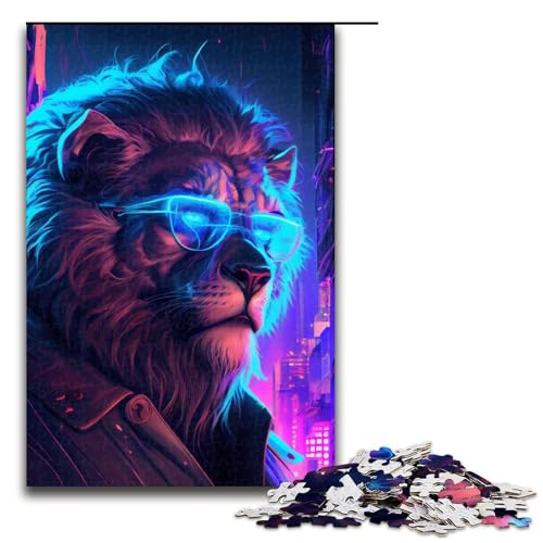 Puzzle für Erwachsene 1000 Teile Löwenfamilie Holzpuzzle Lernspiel Herausforderungsspielzeug 1000 PCS Puzzle für Erwachsene 1000 Teile Löwenfamilie Holzpuzzle Lernspiel Herausforderungsspielzeug 1000 PCS von ouynngjing