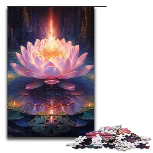 Puzzle für Erwachsene 1000 Teile Lotusblume Holzpuzzle für Kinder Lernspiel 1000 PCS Puzzle für Erwachsene 1000 Teile Lotusblume Holzpuzzle für Kinder Lernspiel 1000 PCS von ouynngjing