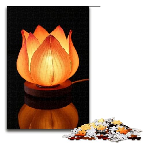 Puzzle für Erwachsene 1000 Teile Lotuslaterne Puzzlespiel lustiges Spielzeug 1000 Teile (75 x 50 cm) von ouynngjing