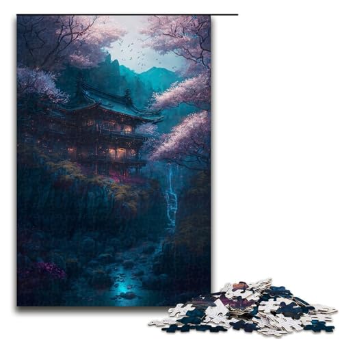 Puzzle für Erwachsene 1000 Teile Magisches Kirschblütenhaus Holzpuzzle für Kinder Lernspiel 1000 PCS Puzzle für Erwachsene 1000 Teile Magisches Kirschblütenhaus Holzpuzzle für Kinder Lernspiel 1000 PCS von ouynngjing