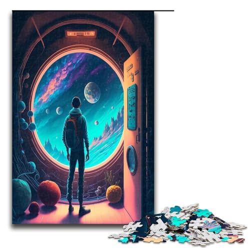 Puzzle für Erwachsene 1000 Teile Magisches Universum Familien Holzpuzzle Lernspiel Herausforderungsspielzeug 1000 Teile (75 x 50 cm) von ouynngjing