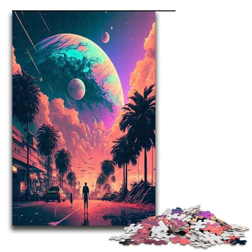 Puzzle für Erwachsene 1000 Teile Magisches Universum Familien Holzpuzzle Lernspiel Herausforderungsspielzeug 1000 Teile (75 x 50 cm) von ouynngjing
