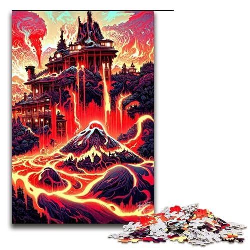 Puzzle für Erwachsene 1000 Teile Magma Mansion Puzzle jedes Teil ist einzigartig – anspruchsvolles Familienspiel 1000 Teile (75 x 50 cm) von ouynngjing