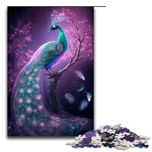 Puzzle für Erwachsene 1000 Teile Magnificent Peacock1 Puzzles Spiel Spielzeug Lustiges 1000 PCS von ouynngjing