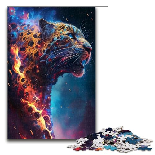 Puzzle für Erwachsene 1000 Teile Majestätischer Jaguar Puzzle Spiele Spielzeug Geschenk geeignet als Schreibtischdekoration 1000 Teile (75 x 50 cm) von ouynngjing