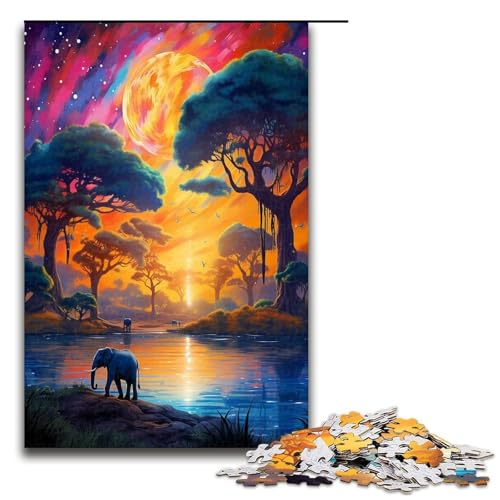 Puzzle für Erwachsene 1000 Teile Marvelous River Puzzle Lernspiele für Zuhause DIY Spielzeug tolles Geschenk für Spiele 1000 Teile (75 x 50 cm) von ouynngjing