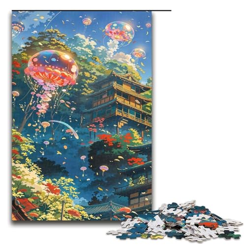 Puzzle für Erwachsene 1000 Teile Medusa im Himmel Holzpuzzle für Kinder Lernspiel 1000 Teile (75 x 50 cm) von ouynngjing