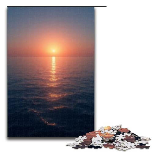 Puzzle für Erwachsene 1000 Teile Meeresspiegel im Morgengrauen Puzzlespiel lustiges Spielzeug 1000 Teile (75 x 50 cm) von ouynngjing