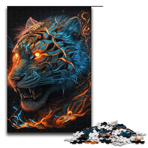 Puzzle für Erwachsene 1000 Teile Monster Tiger Holzpuzzle für Kinder Lernspiel 1000 PCS Puzzle für Erwachsene 1000 Teile Monster Tiger Holzpuzzle für Kinder Lernspiel 1000 PCS von ouynngjing