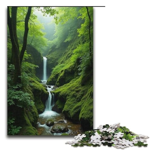 Puzzle für Erwachsene 1000 Teile Moosrutsche Geburtstagsgeschenk Geschenke für und Teenager ab 14 Jahren 1000 Teile (38 x 26 cm) von ouynngjing