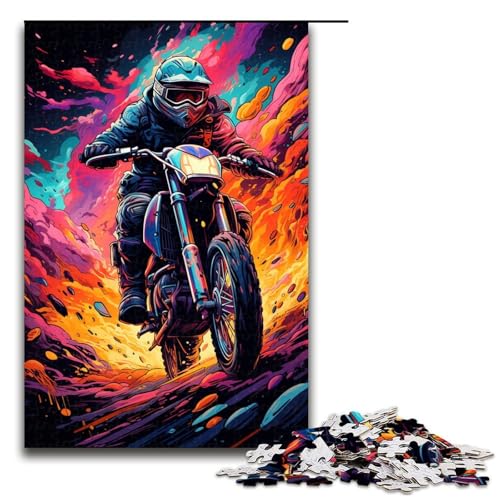 Puzzle für Erwachsene 1000 Teile MotorradfahrerPuzzle Geburtstagsgeschenk Geschenke für Teenager ab 14 Jahren 1000 Teile (75 x 50 cm) von ouynngjing