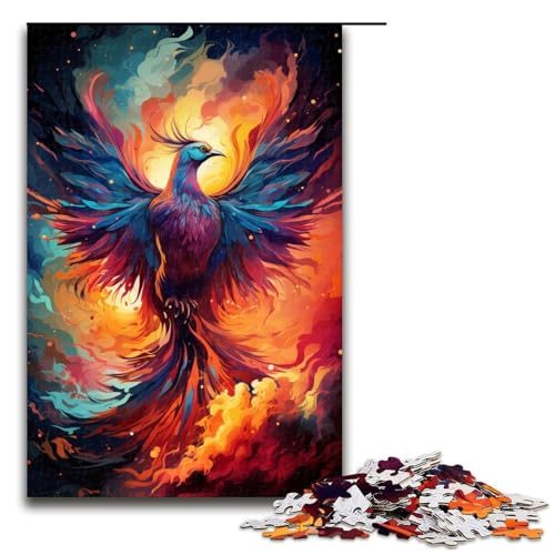 Puzzle für Erwachsene 1000 Teile Mysterious Fantasy Phoenix Puzzlespiele Spielzeug Geschenk geeignet für die Schreibtischdekoration 1000 Teile (75 x 50 cm) von ouynngjing