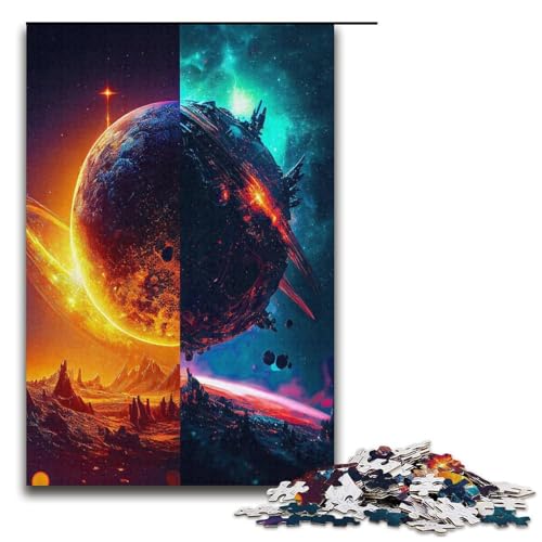 Puzzle für Erwachsene 1000 Teile Neue Welten Puzzle Spiel Spielzeug Lustiges 1000 PCS (38x26cm) von ouynngjing
