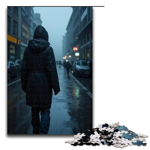 Puzzle für Erwachsene 1000 Teile Nieselregen-Puzzle Lernspiele für Zuhause DIY-Spielzeug tolles Geschenk für Spiele 1000 Teile (75 x 50 cm) von ouynngjing