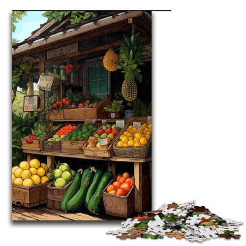 Puzzle für Erwachsene 1000 Teile ObstfensterPuzzle Holzpuzzle Lernspiel Herausforderungsspielzeug 1000 Teile (75 x 50 cm) von ouynngjing