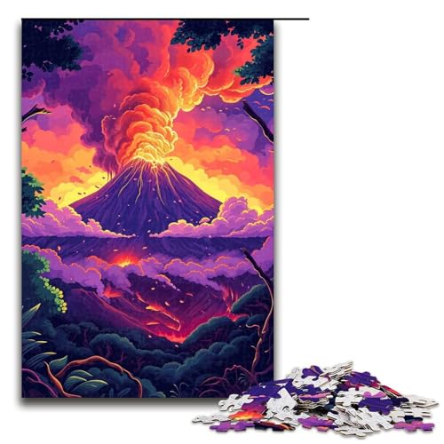 Puzzle für Erwachsene 1000 Teile Olympus farbenfrohes psychedelisches Puzzle Lernspiele für Zuhause DIYSpielzeug tolles Geschenk für Spiele 1000 Teile (75 x 50 cm) von ouynngjing