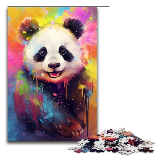 Puzzle für Erwachsene 1000 Teile PandaKunst FamilienHolzpuzzle Lernspiel Herausforderungsspielzeug 1000 Teile (75 x 50 cm) von ouynngjing