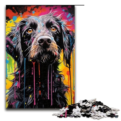 Puzzle für Erwachsene 1000 Teile Psychedelic Poodle Puzzles Spiel Spielzeug Lustig 1000 PCS von ouynngjing