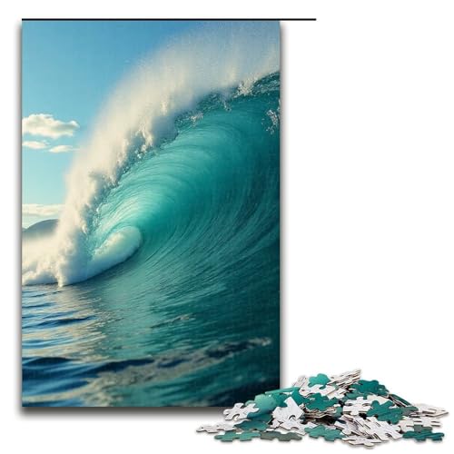 Puzzle für Erwachsene 1000 Teile Reiswellen-Rollpuzzle Geburtstagsgeschenk für Teenager ab 14 Jahren 1000 Teile (75 x 50 cm) von ouynngjing