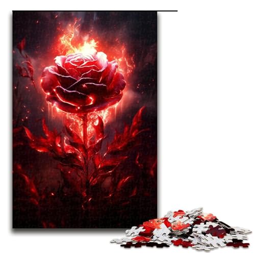 Puzzle für Erwachsene 1000 Teile Rosenpuzzle Spiele Spielzeug Geschenk Geeignet für die Schreibtischdekoration 1000 PCS von ouynngjing